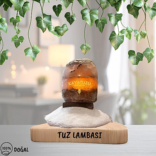 Doğal Çankırı Tuz Lambası | Negatif İyon Yayan Sağlıklı Lamba